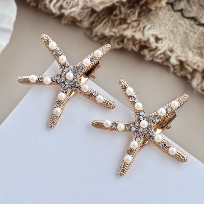 "Alani" - Starfish Bridal Hair Clip - Available in Gold and Silver