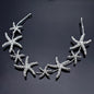 Marbella - Pearl and Crystal Sea Star Bridal Headband / Vine
