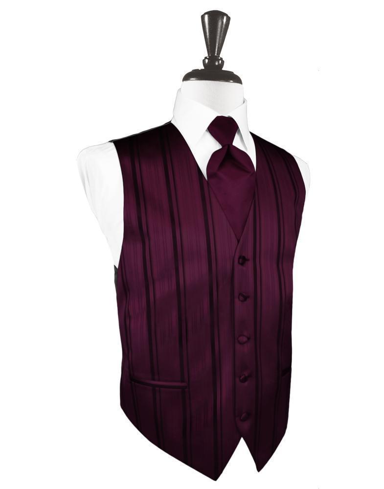 Striped Satin Tuxedo Vest 8
