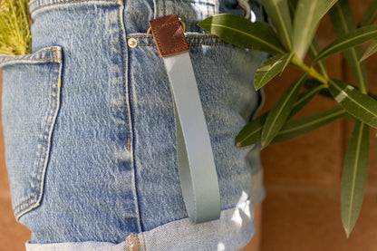 Solid-Colored Wristlet Keychain