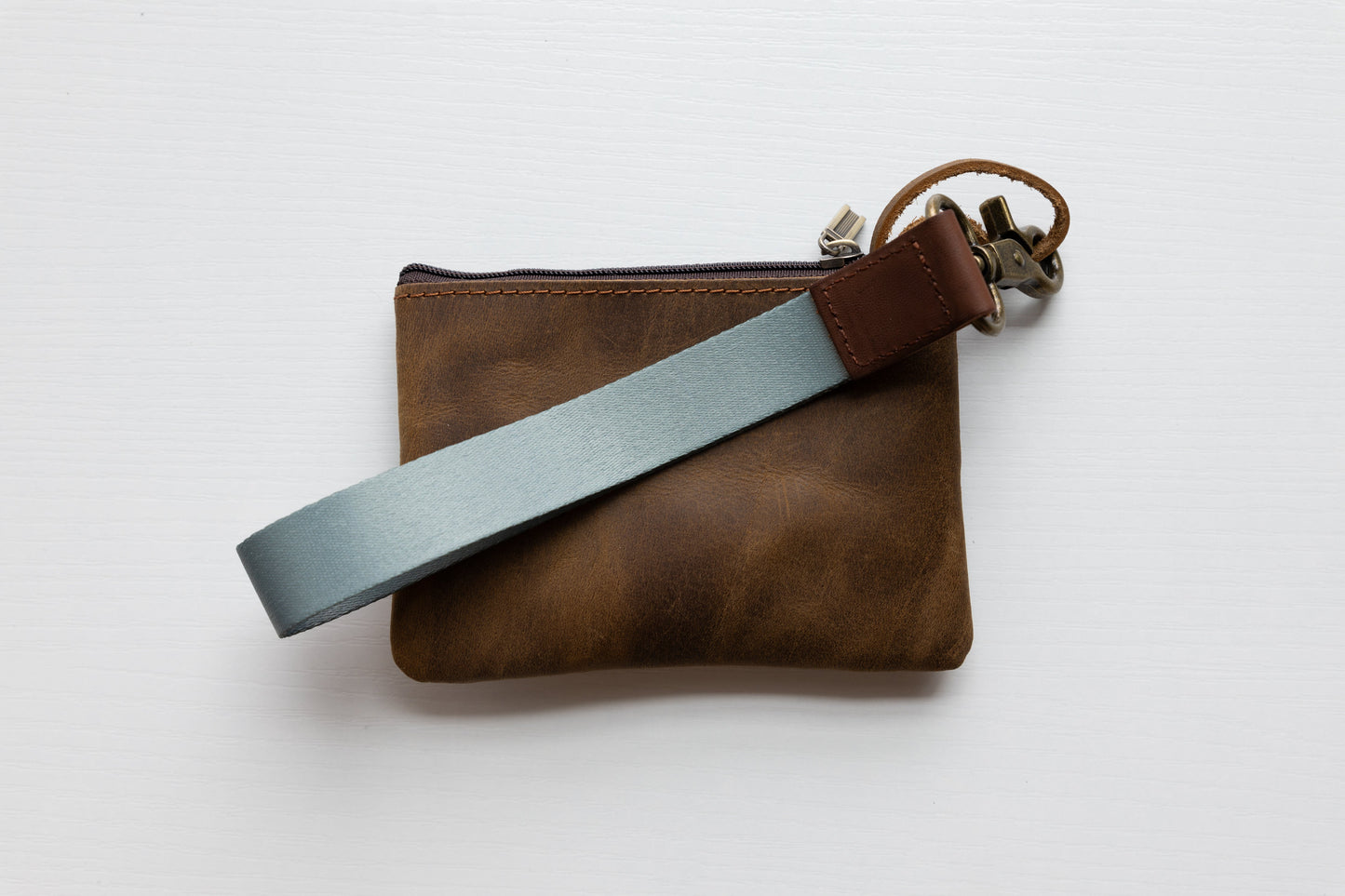 Solid-Colored Wristlet Keychain
