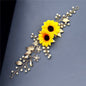 "Summer" - Sunflower Bridal Hair Accessory - Available in Gold and Silver