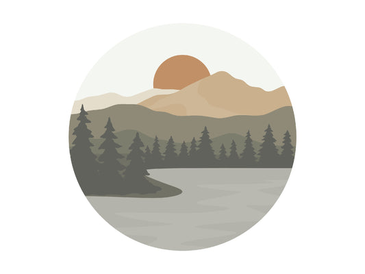 Sunrise Lake Sticker