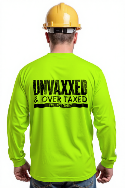 Over Taxxed - Safety Yellow Hi-Vis T-Shirt