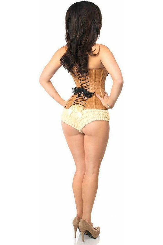 Top Drawer Faux Leather Steel Boned Ren Faire Corset