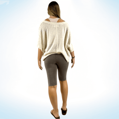 Ladies Longer Length Biker Shorts Made in USA