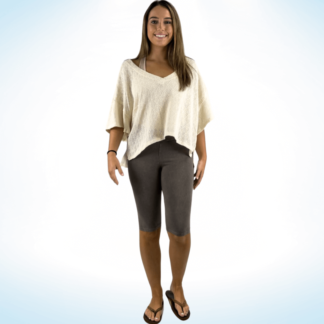 Ladies Longer Length Biker Shorts Made in USA