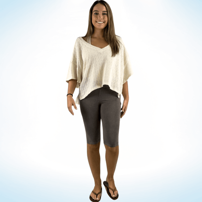 Ladies Longer Length Biker Shorts Made in USA