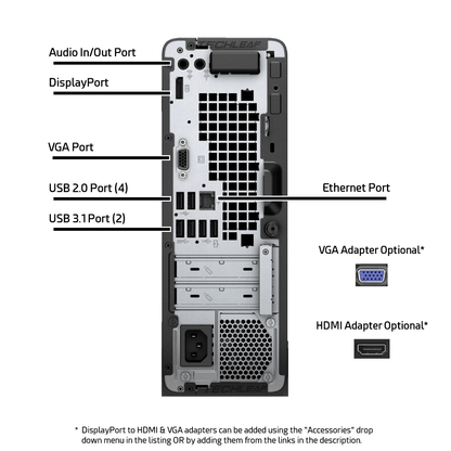 HP ProDesk 400 G4 – 4.00 GHz – 2 TB SSD – Black [Excellent Refurbished]