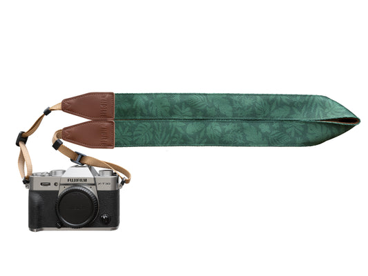 Tropical Leaf Camera Strap