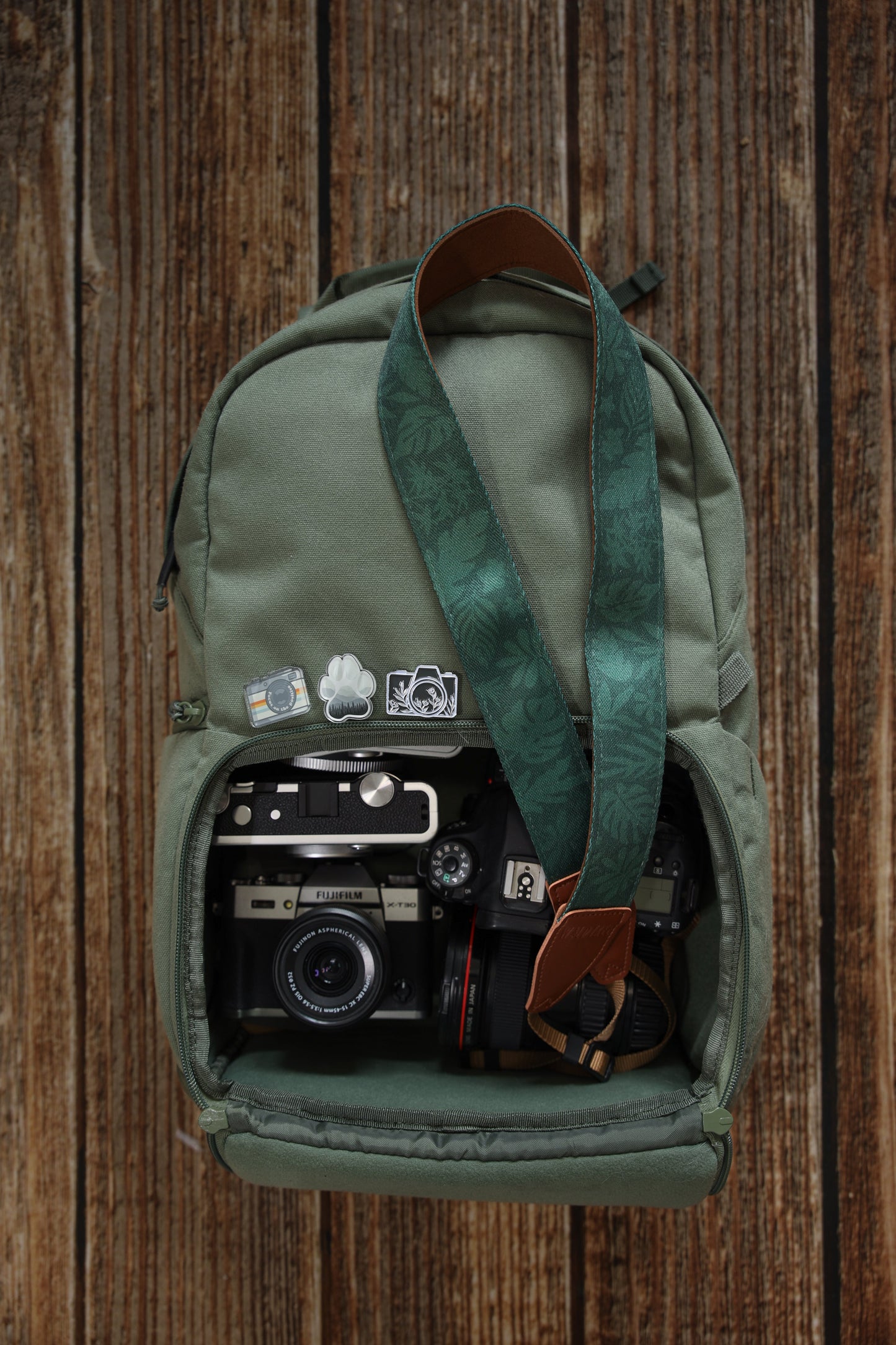 Tropical Leaf Camera Strap