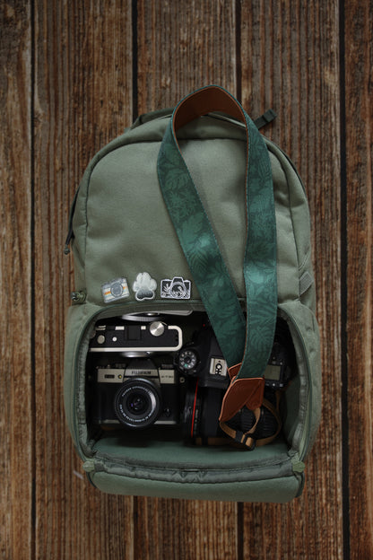 Tropical Leaf Camera Strap