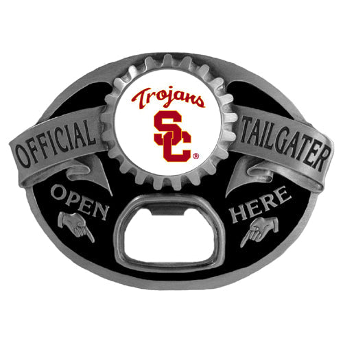 USC Trojans Tailgater Belt Buckle Bottle Opener