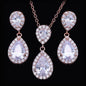 Renee - Cubic Zirconia Bridal Jewelry Set - Available in Silver, Rose Gold and Yellow Gold