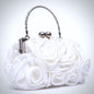 AnnMarie - Satin Rose Bridal Handbag Clutch - More Colors