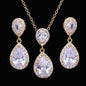 Renee - Cubic Zirconia Bridal Jewelry Set - Available in Silver, Rose Gold and Yellow Gold