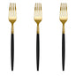Trendables Forks Black/Gold | 120 Count
