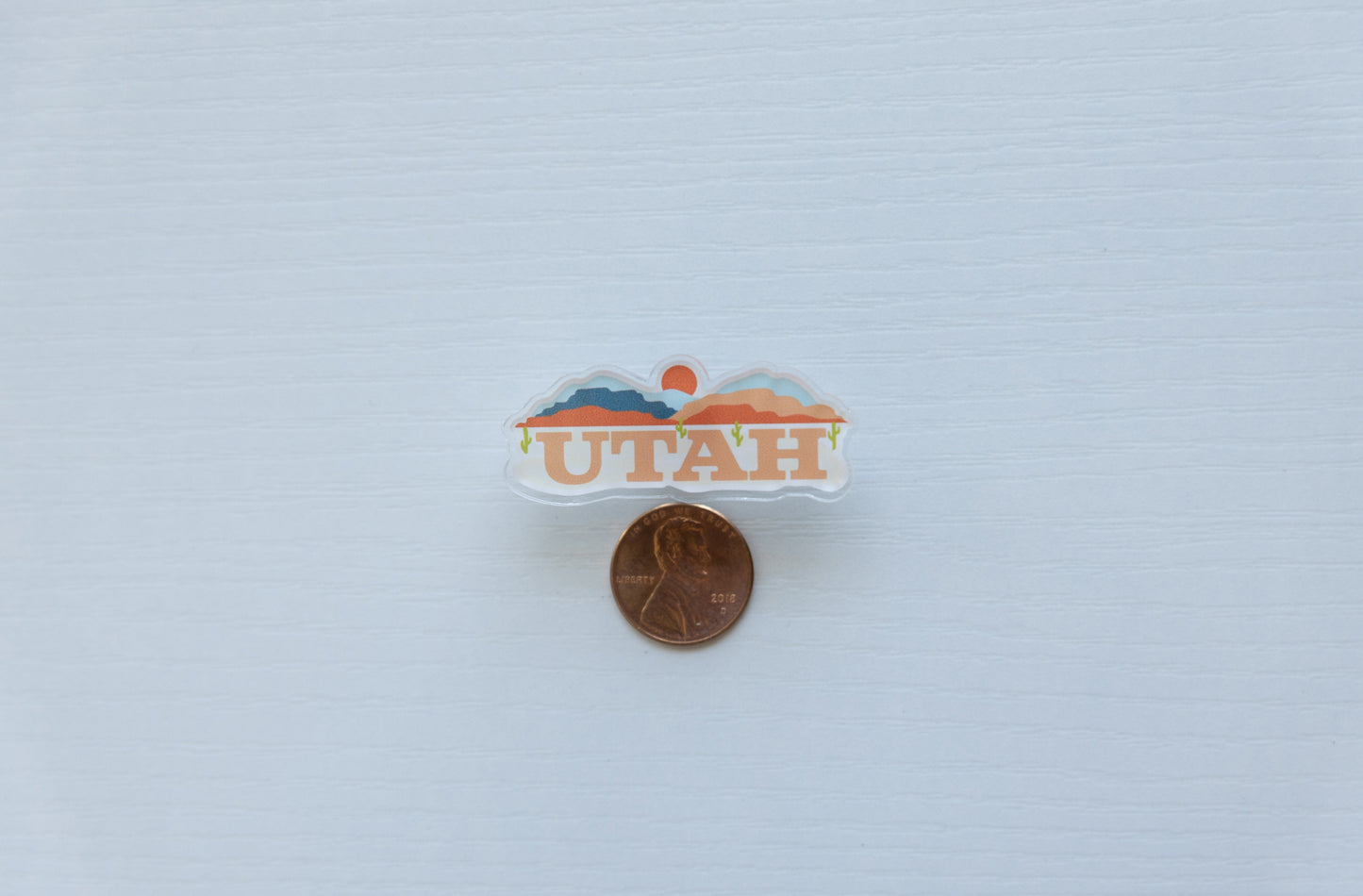 Utah State Acrylic Pin