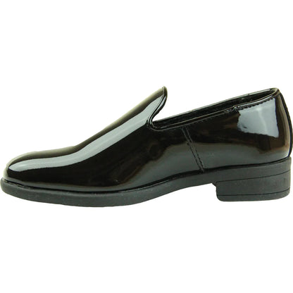 VANGELO Boy VALLO-3KID Dress Shoe Formal Tuxedo for Prom & Wedding Black Patent