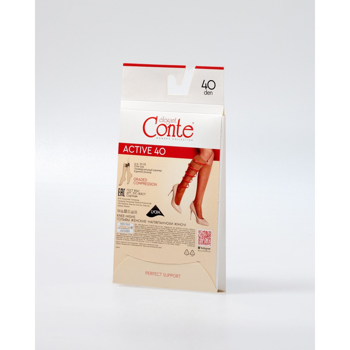 Knee Highs Conte Active 40 Den (1 pair)