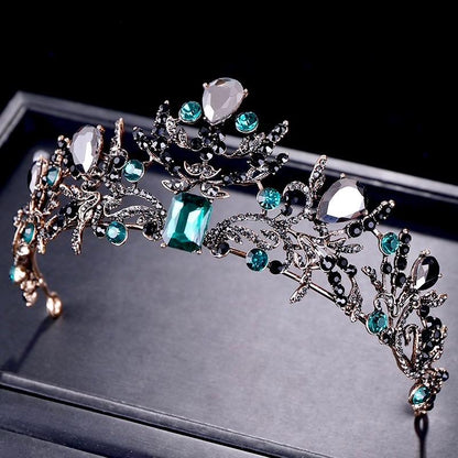 Arwen - Victorian Gothic Green Bridal Tiara