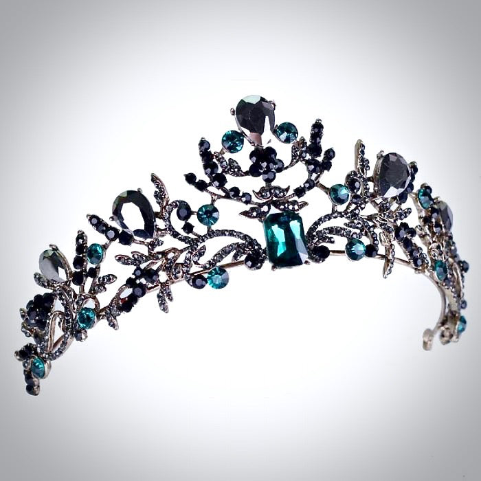 Arwen - Victorian Gothic Green Bridal Tiara