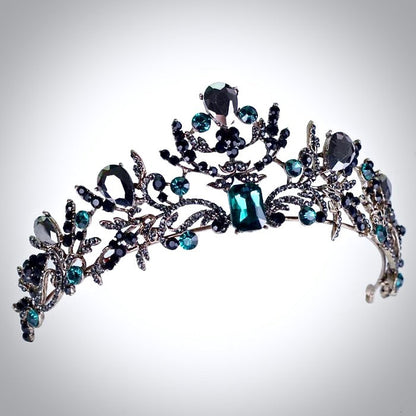 Arwen - Victorian Gothic Green Bridal Tiara