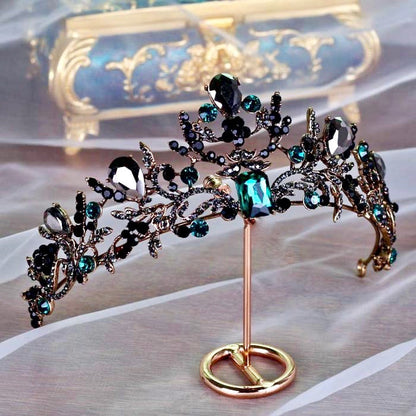Arwen - Victorian Gothic Green Bridal Tiara