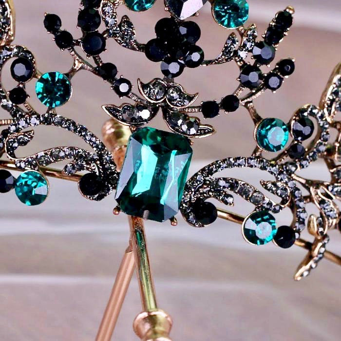 Arwen - Victorian Gothic Green Bridal Tiara