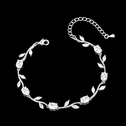 Bethany - Cubic Zirconia Bridal Bracelet - Available in Silver, Rose Gold and Yellow Gold