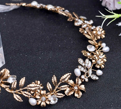 Avalon - Vintage Pearl and Rhinestone Bridal Headband