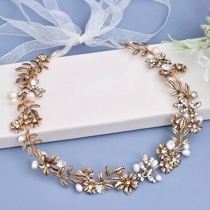 Avalon - Vintage Pearl and Rhinestone Bridal Belt