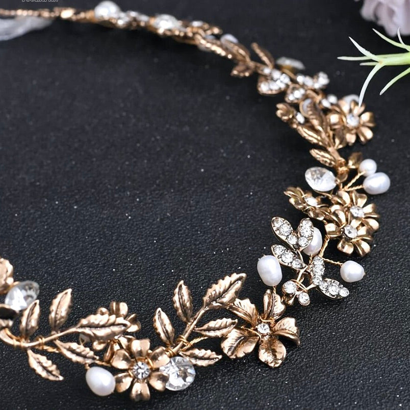 Avalon - Vintage Pearl and Rhinestone Bridal Belt