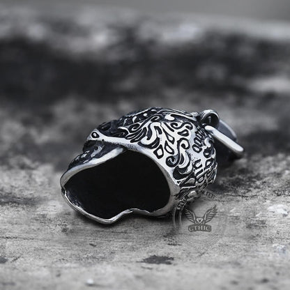 Vintage Cross Sugar Skull Pendant