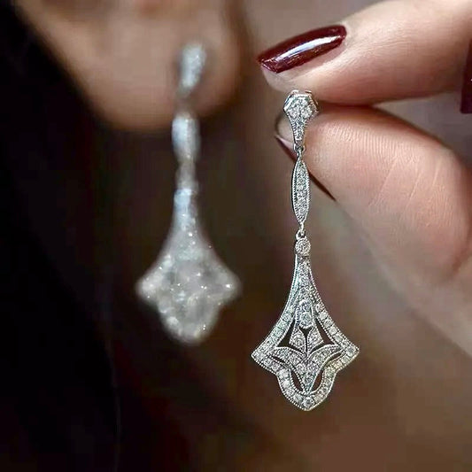 "Manon" - VIntage Style CZ Bridal Earrings