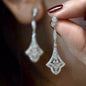 "Manon" - VIntage Style CZ Bridal Earrings