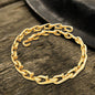 Vintage Bent Nail Stainless Steel Necklace