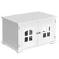 White  Modern Large Ventilated Private Divider Cat Litter Box