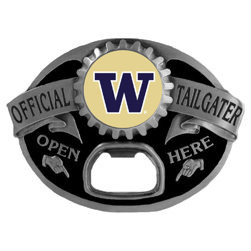 Washington Huskies Tailgater Belt Buckle Bottle Opener