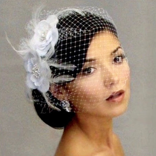 Paulette - Bridal Birdcage Veil
