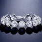 "Whitney" - Cubic Zirconia Bridal Bracelet - Available in Silver and Rose Gold