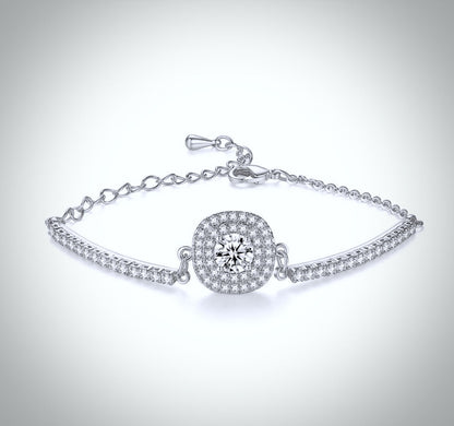 "Margot" - Silver Cubic Zirconia Bridal Three-Piece Jewelry Set