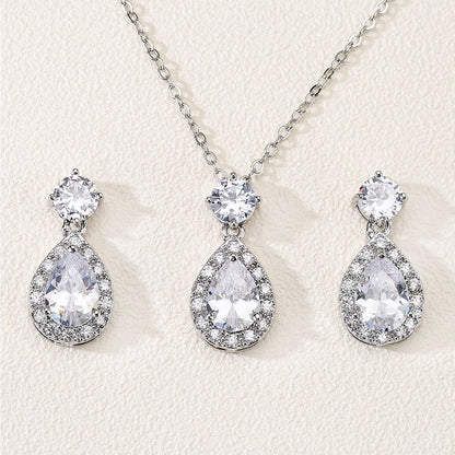 Juliana - Cubic Zirconia Bridal Jewelry Set - Available in Silver, Rose Gold and Yellow Gold