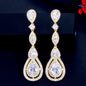 Amalfi - Cubic Zirconia Bridal Earrings - Available in Silver, Rose Gold and Yellow Gold
