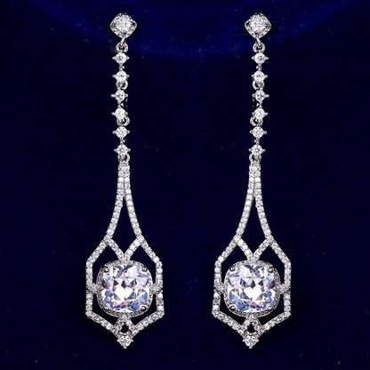 Casey - Silver Cubic Zirconia Bridal Earrings