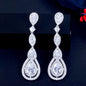 Amalfi - Cubic Zirconia Bridal Earrings - Available in Silver, Rose Gold and Yellow Gold