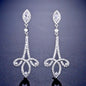 "Mavis" - Cubic Zirconia Bridal Earrings - Available in Silver and Rose Gold