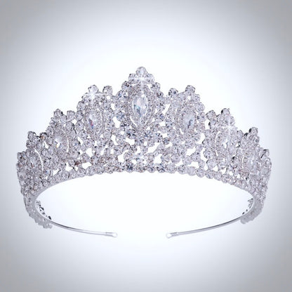 "Denali" - Silver Cubic Zirconia Bridal Tiara