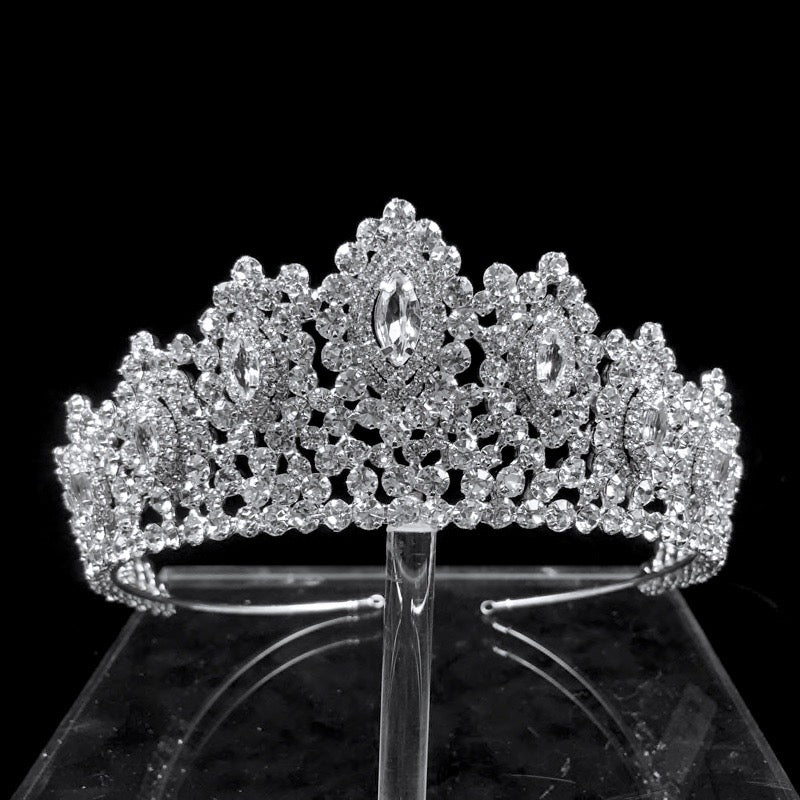"Denali" - Silver Cubic Zirconia Bridal Tiara