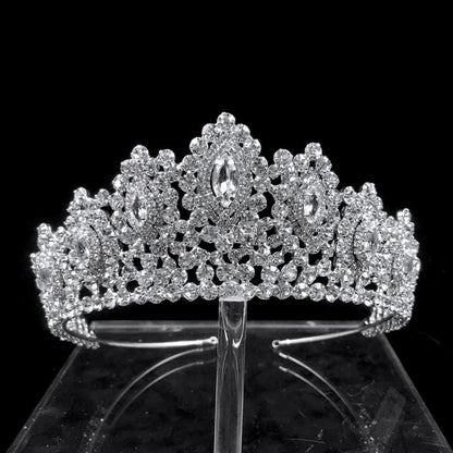 "Denali" - Silver Cubic Zirconia Bridal Tiara